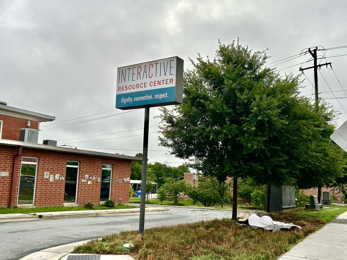 outside downtown Greensboro’s Interactive Resource Center.