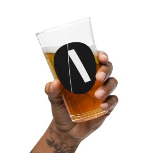 Shaker pint glass